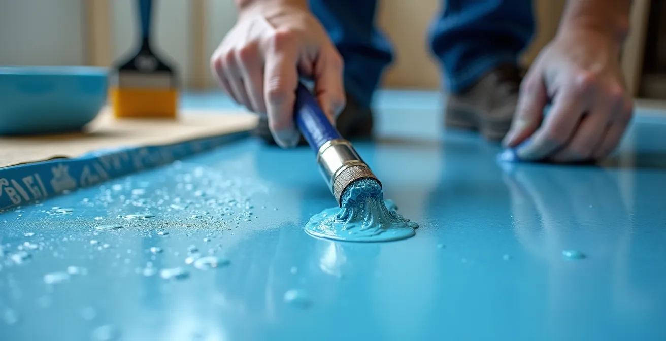 Chronologie visuelle des étapes de rénovation d'une salle de bain avec douche PMR